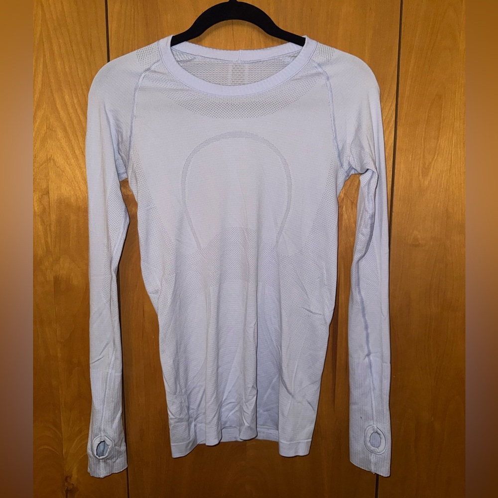 lululemon athletica Light Blue/Purple Swiftly Tech Long Sleeve